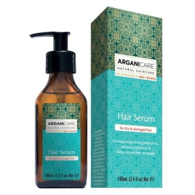 Arganicare ARGAN + SHEA BUTTER, serum odbudowujące i regenerujące do włosów i końcówek 100 ml