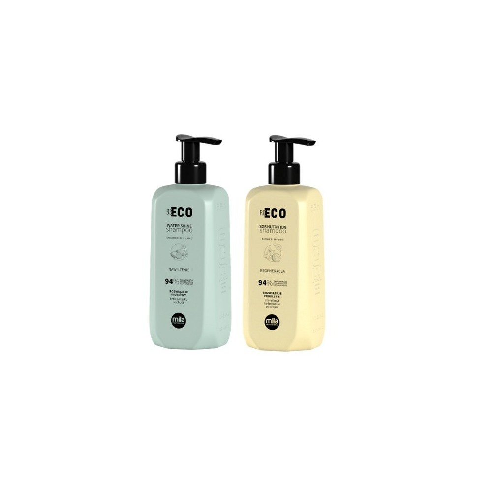 Mila Professional, zestaw szamponów, regenerujący 250 ml + nawilżający 250 ml