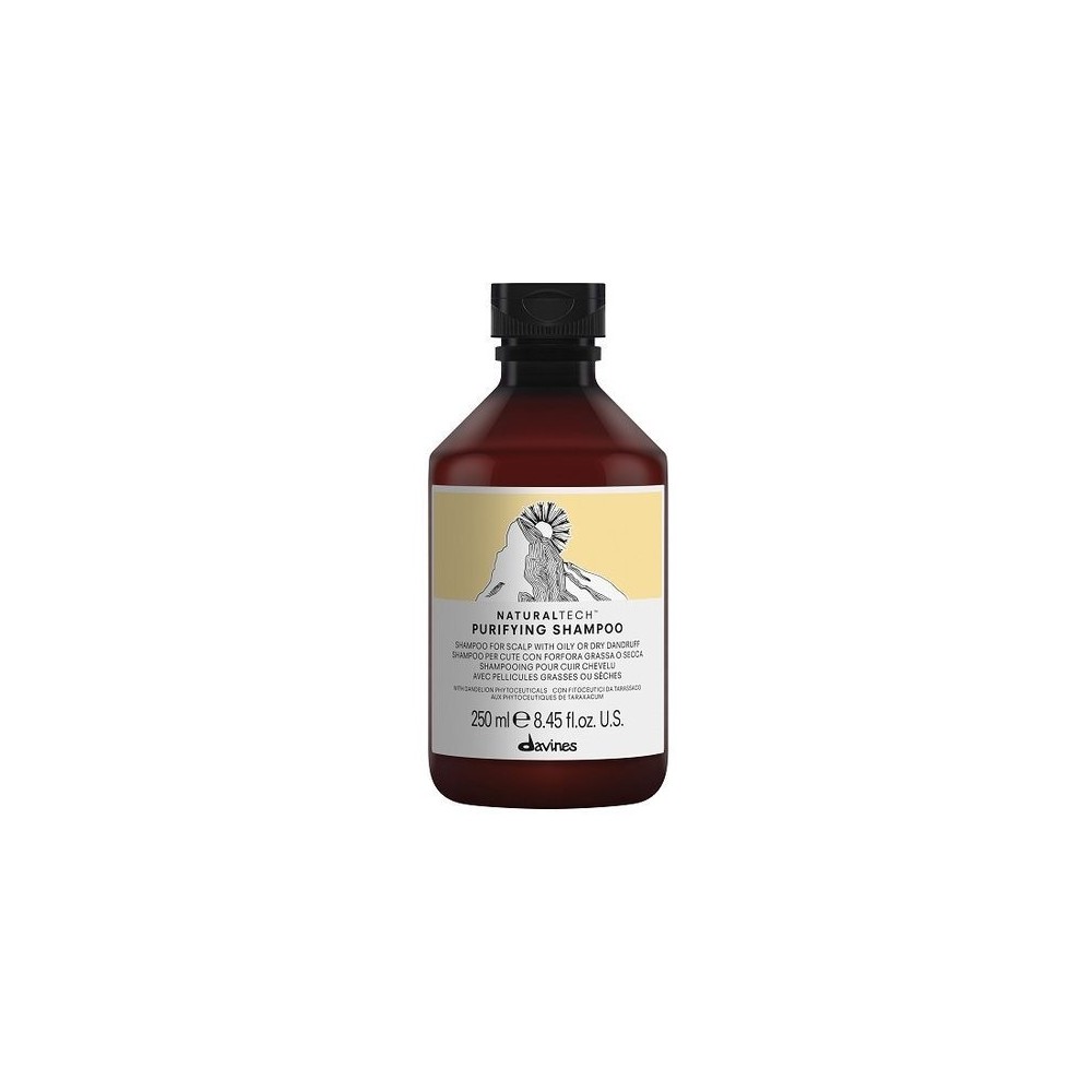 Davines Naturaltech Purifying Shampoo, szampon do włosów i skóry głowy z łupieżem 250 ml
