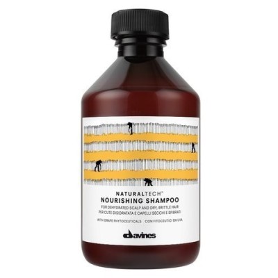 Davines Naturaltech Nourishing Shampoo, delikatnie nawilżający i oczyszczający szampon do włosów 250 ml