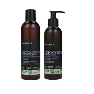 Rica Detoxifying, zestaw oczyszczający do włosów: Szampon + Peeling
