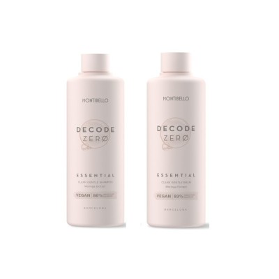 Montibello Decode Zero Essential zestaw, szampon do włosów 300 ml i balsam pielęgnujący włosy 250 ml
