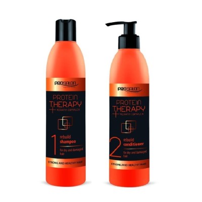 Zestaw odbudowujący do włosów: Prosalon Protein Therapy szampon + odżywka