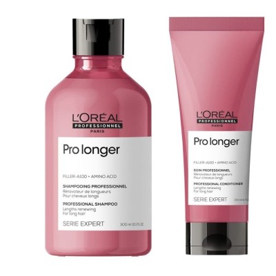 LOREAL Pro Longer, zestaw do pielęgnacji włosów długich, cienkich, szampon + odżywka