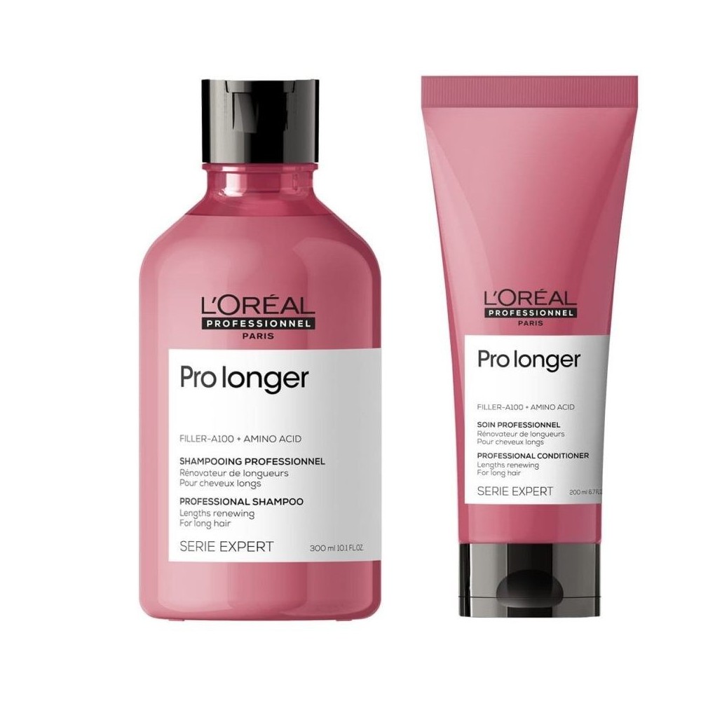 LOREAL Pro Longer, zestaw do pielęgnacji włosów długich, cienkich, szampon + odżywka