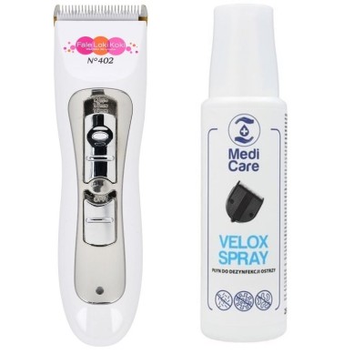 Maszynka Fale Loki Koki 402 + Spray do dezynfekcji ostrzy Velox Medi Care