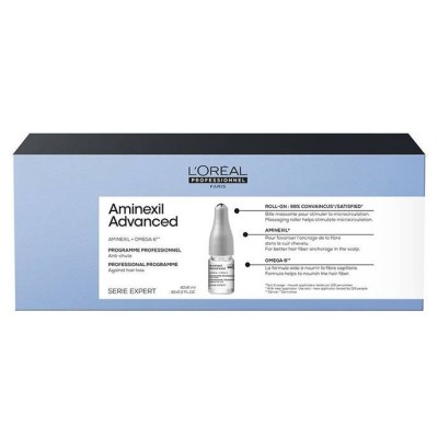 LOREAL Aminexil SERIE EXPERT Advanced, Kuracja przeciw wypadaniu włosów 10x6 ml