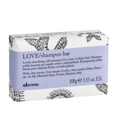 Davines Essential Haircare, szampon dyscyplinujący włosy w kostce LOVE Shampoo 100 g