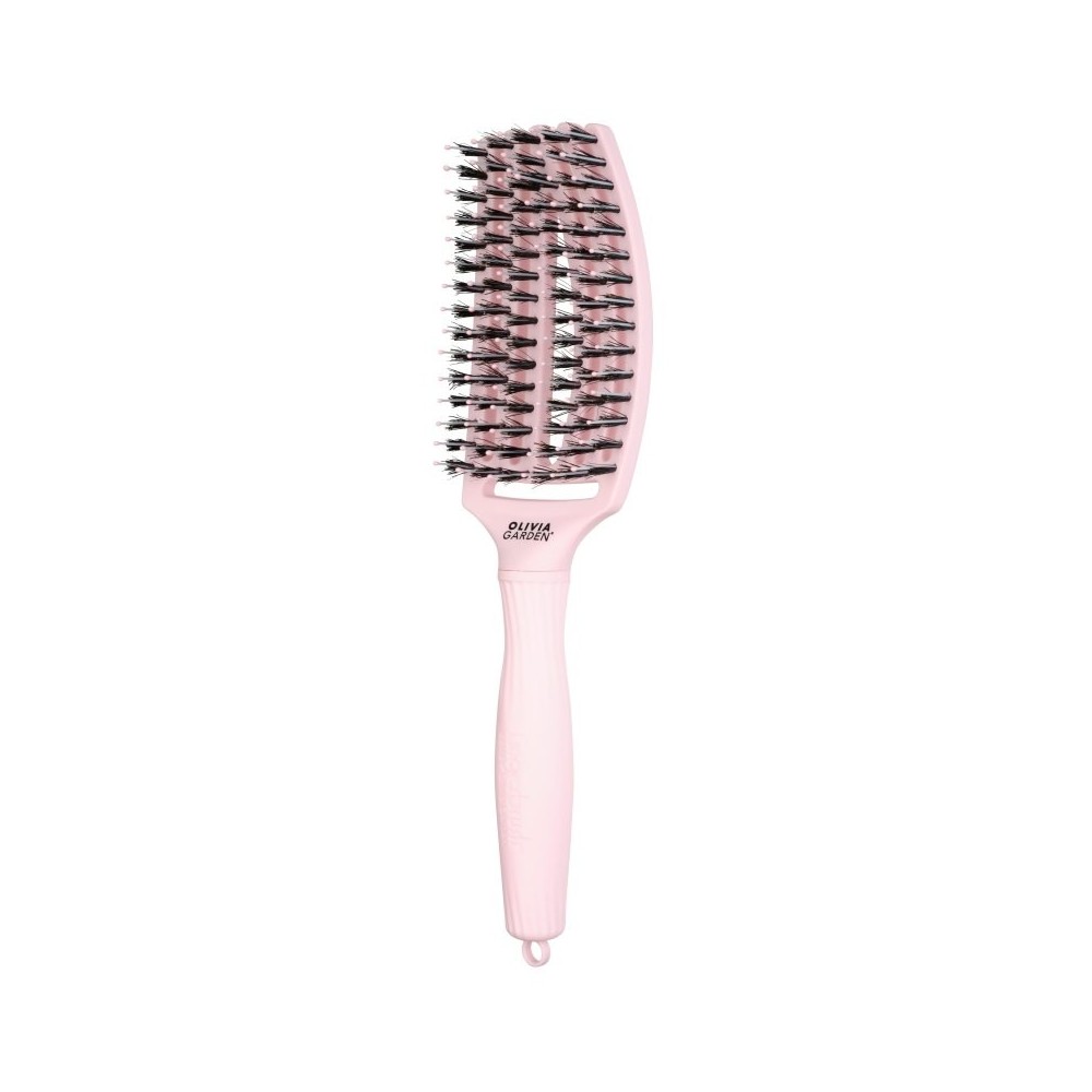 Olivia Garden Fingerbrush Pastel Pink Medium, Szczotka do rozczesywania, Edycja Limitowana