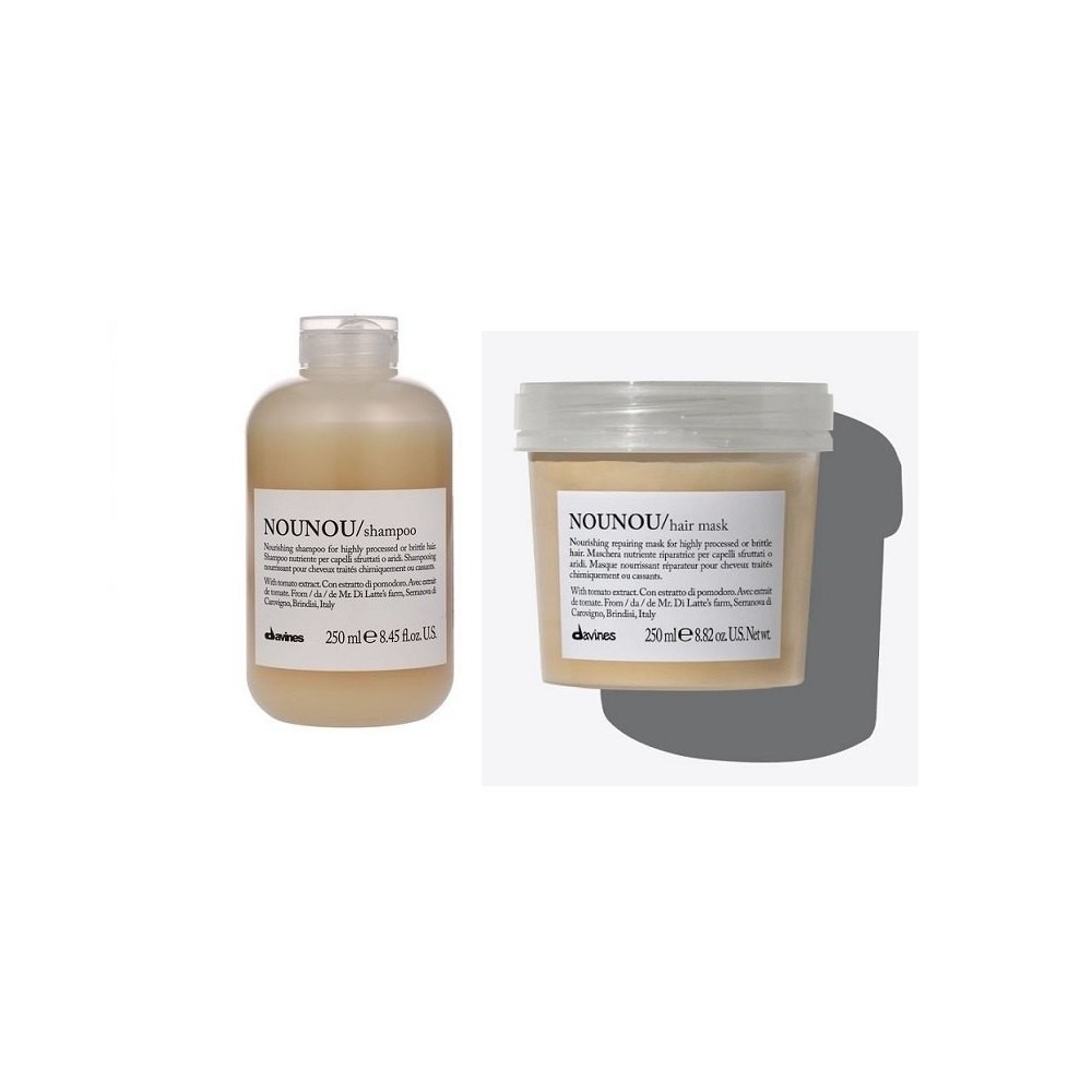 Davines NOUNOU zestaw: szampon 250 ml + Maska regenerująca 250 ml