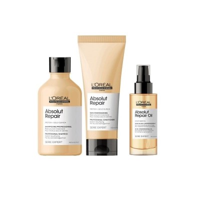 LOREAL SERIE EXPERT zestaw Absolut Repair: szampon + odżywka + olejek