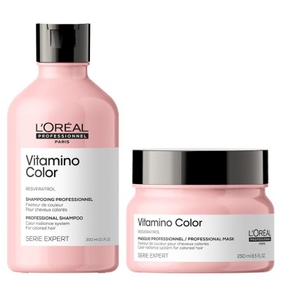 Loreal Serie Expert Vitamino Color zestaw: szampon + maska