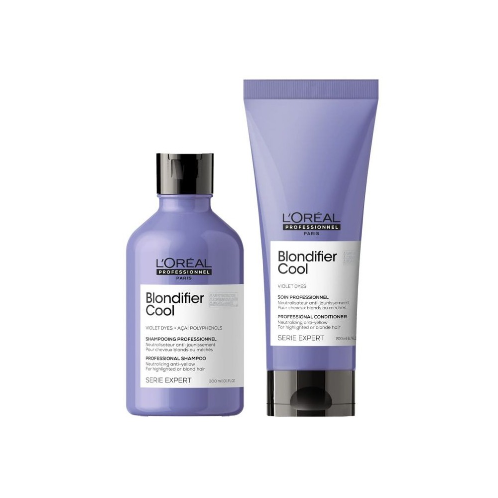 LOREAL SERIE EXPERT Blondifier Cool zestaw: szampon 300ml + odżywka 200 ml