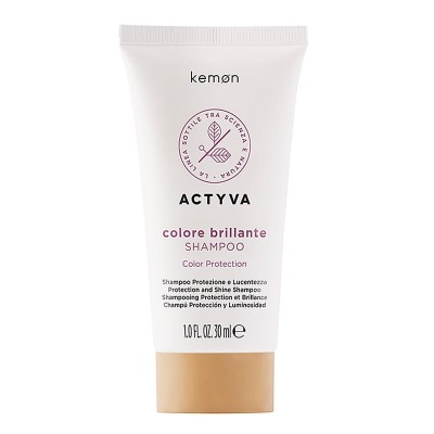 Kemon Actyva Colore Brillante z Velian Complex, Mini szampon do włosów farbowanych 30ml