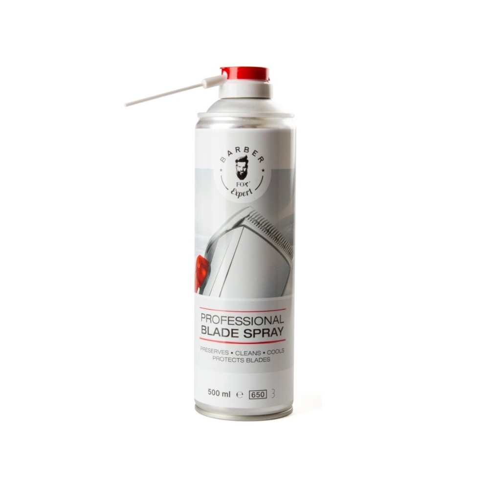 FOX BARBER EXPERT, Spray do konserwacji, chłodzenia i ochrony ostrzy w maszynkach fryzjerskich 500 ml