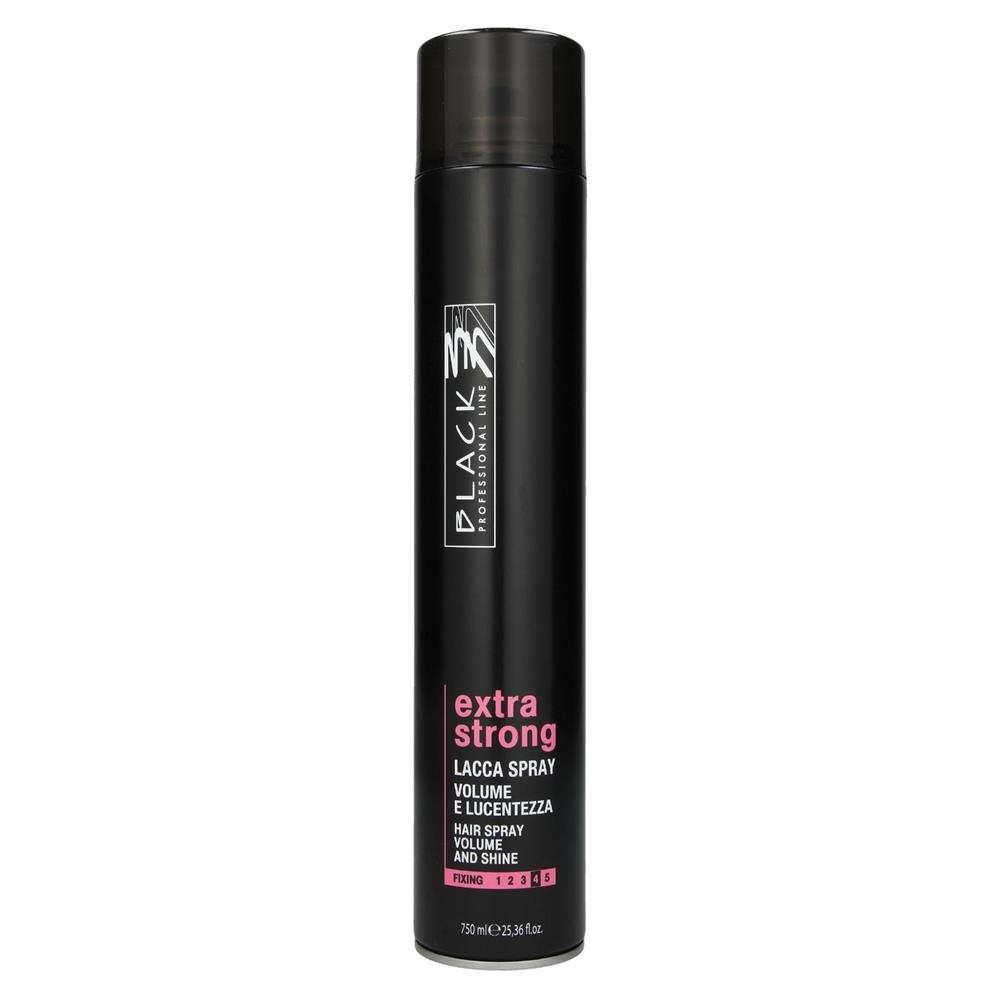 Lakier do włosów, Extra Strong Hair Spray 750 ml Black