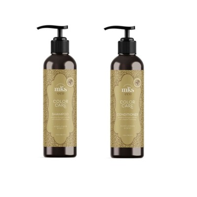 MKS Eco Zestaw do włosów farbowanych: szampon 296ml + odżywka 296ml
