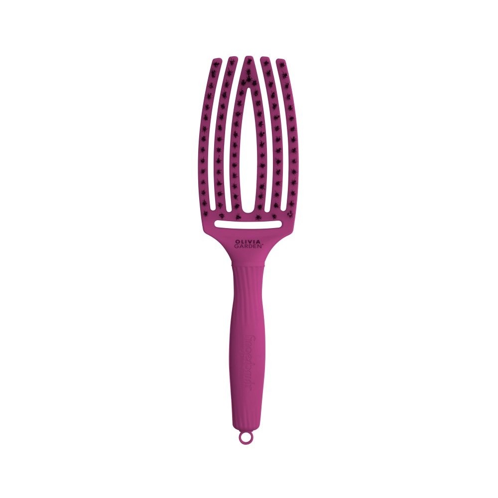 Olivia Garden Szczotka do włosów Fingerbrush Bright Pink, Amazonki