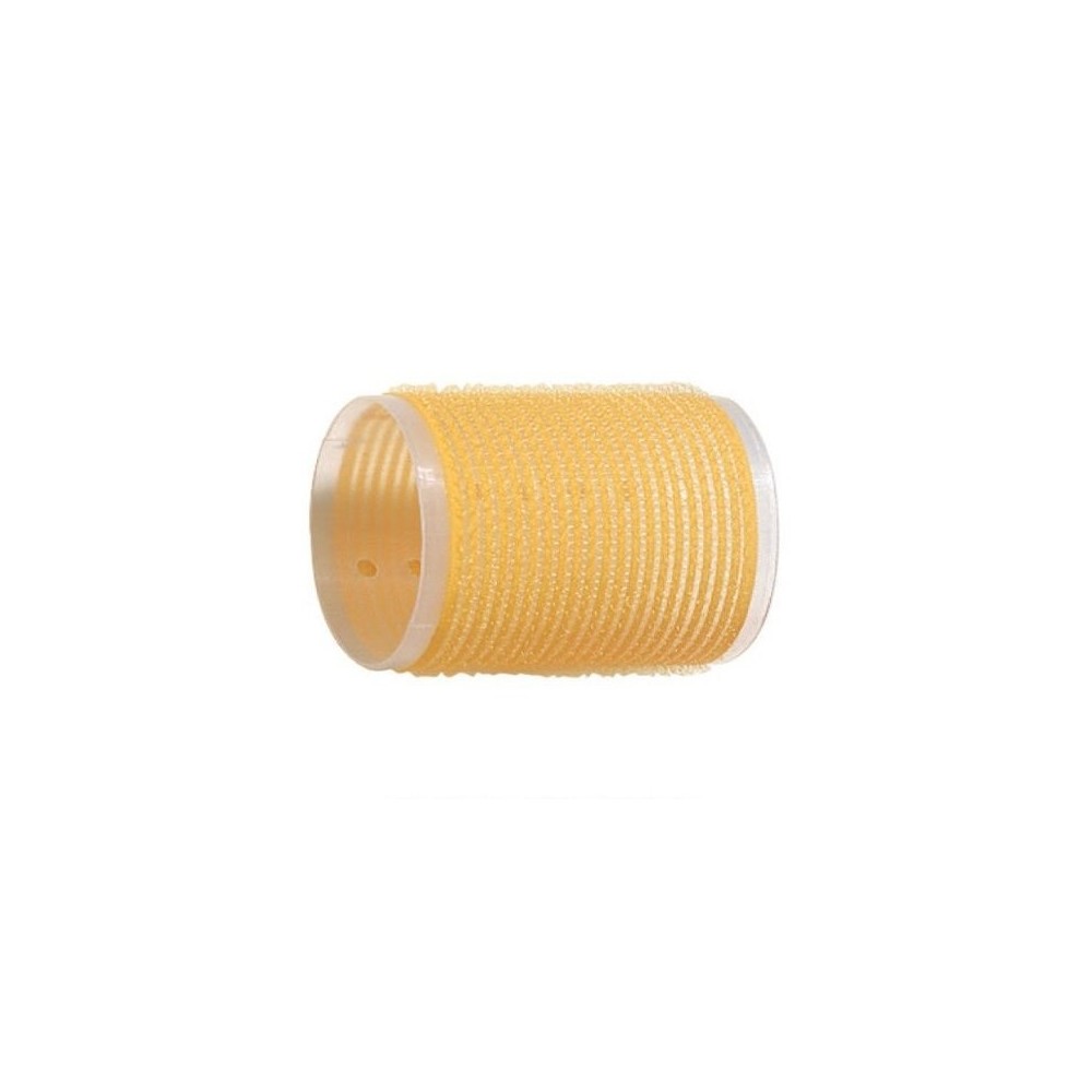 Comair wałki do włosów na rzepy 66mm/6szt żółte