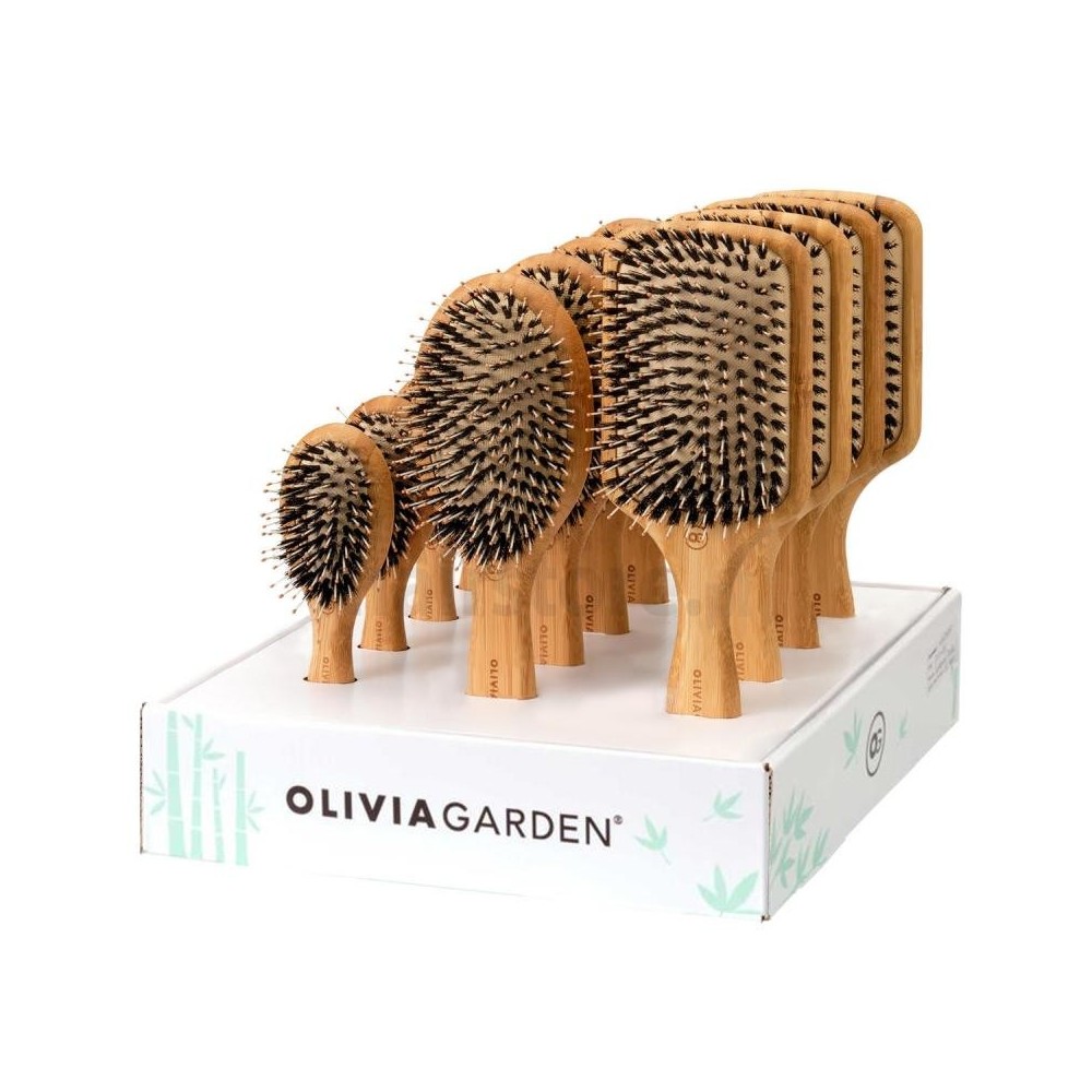 Olivia Garden Bamboo Touch Detangle Combo zestaw 12szt szczotek do modelowania włosów