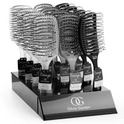 Olivia Garden IDETANGLE display szczotek do rozczesywania włosów 12 szt.