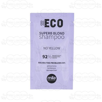 MILA PRO Be Eco Superb Blond No Yellow, Szampon dedykowany włosom blond saszetka 10 ml