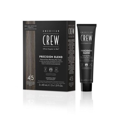American Crew Precision Blend, odsiwiacz do włosów dla mężczyn, 4|5 Medium Natural / Średni naturalny, 3x40 ml