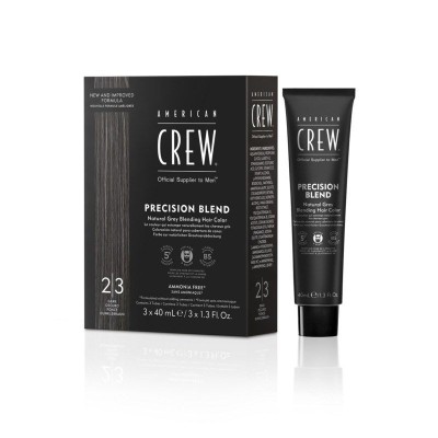 American Crew Precision Blend, odsiwiacz do włosów dla mężczyn, 2|3 Dark / Ciemny, 3x40 ml