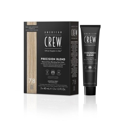 American Crew Precision Blend, odsiwiacz do włosów dla mężczyn, 7|8 Light / Jasny, 3x40 ml