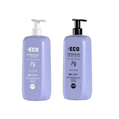 Mila Be Eco Superb, zestaw do pielęgnacji włosów blond: szampon + maska