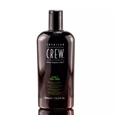American Crew Classic TEA TREE 3w1, szampon, odżywka i żel pod prysznic o zapachu drzewa herbacianego 450 ml