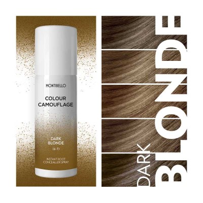 Montibello Colour Camouflage, Dark Blonde, spray korygujący kolor do odrostów, odcień ciemny blond 125 ml