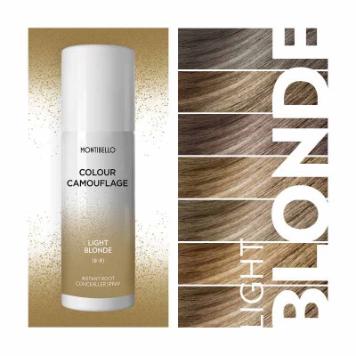 Montibello Colour Camouflage 7-9, Light Blonde, spray korygujący kolor do odrostów, odcień jasny blond 125 ml