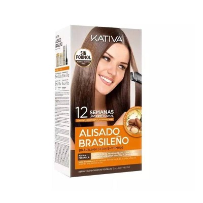 KATIVA zestaw do keratynowego prostowania włosów, Alisado Brasilenio, efekt do 12 tygodni