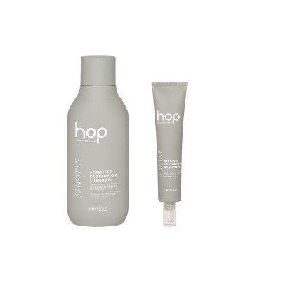 Zestaw kosmetyków Montibello HOP Sensitive do pielęgnacji włosów wrażliwych, szampon + serum