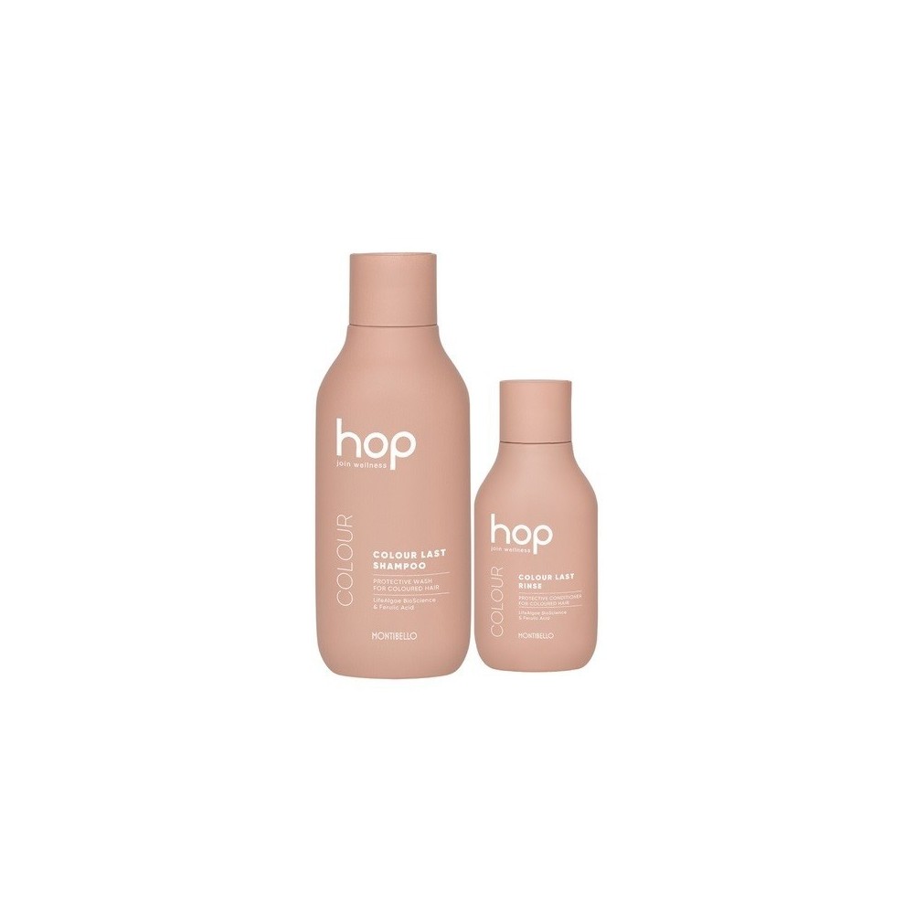Montibello HOP Colour, zestaw do pielęgnacji włosów farbowanych szampon 300ml + odżywka 200 ml