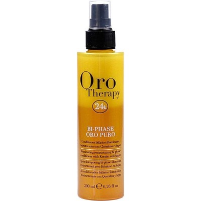 Fanola Oro Therapy Puro Bi-Phase, odżywka z olejkami 2-fazowa bez spłukiwania, nawilża i odżywia włosy 200 ml