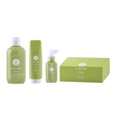Kemon Liding Energy, zestaw do włosów wypadających: szampon 250 ml, odżywka 200ml, lotion 100 ml, ampułki 12x6ml