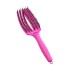 Szczotka Olivia Garden Fingerbrush do rozczesywania, seria Amazonki "Róż po zdrowie" Neon Purple