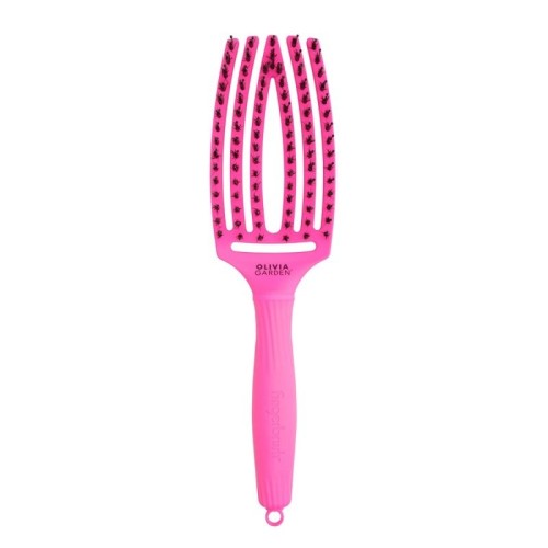 Szczotka Olivia Garden Fingerbrush do rozczesywania, seria Amazonki "Róż po zdrowie" Neon Purple 2