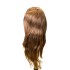 Główka, głowa fryzjerska mistrzowska, włosy 100% ludzkie, 60 cm, kolor włosów poziom 6, tył
