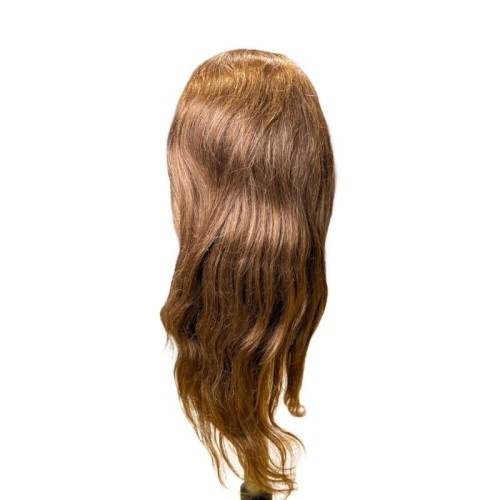 Główka, głowa fryzjerska mistrzowska, włosy 100% ludzkie, 60 cm, kolor włosów poziom 6, tył