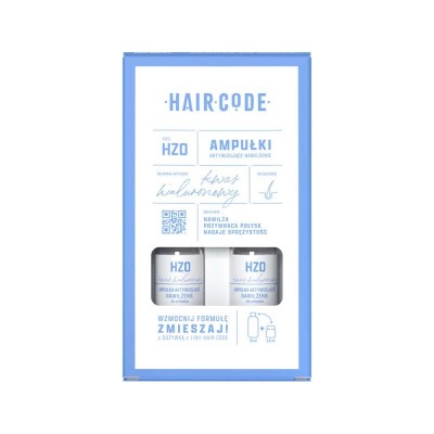 Hair Code ampułki nawilżające HZO z kwasem hialuronowym 4x5 ml