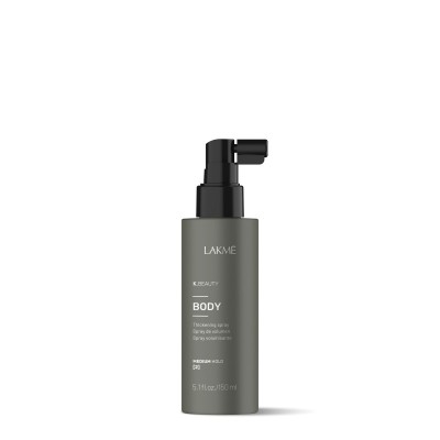 Spray Lakme FINISH K.BEAUTY Body Spray, nadaje objętości, i nawilża włosy, 150 ml