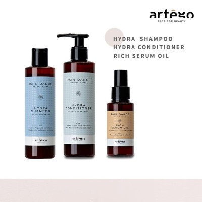 Zestaw Artego Hydra Rain Dance: szampon 250 ml, Odżywka 250 ml, serum 75 ml