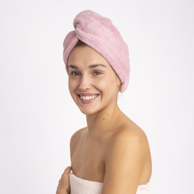 Turban na włosy różowy z kokardą, MoMo Way 2