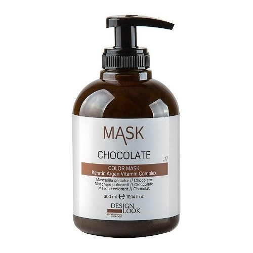 DESIGN LOOK maska do włosów COLOR MASK Intense Chocolate, do włosów w odcieniach brąz, 300 ml