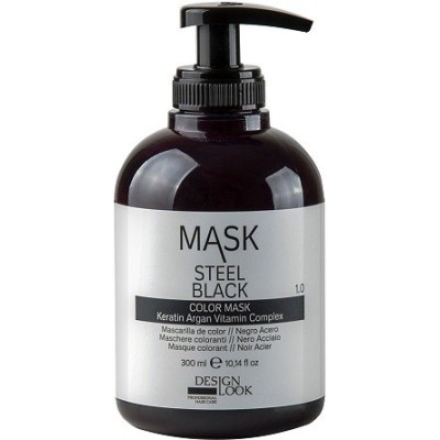 DESIGN LOOK maska do włosów COLOR MASK Intense Stell Black, do włosów czarnych, 300 ml