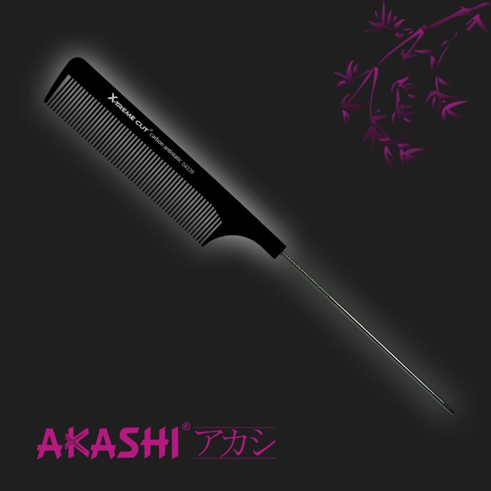 Grzebień Akashi 04339 szpilkowy 239mm Carbon