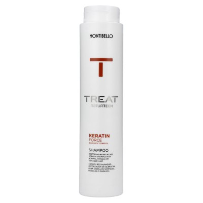 Wzmacniający szampon do włosów Treat Naturtech Keratin Force Montibello 300 ml